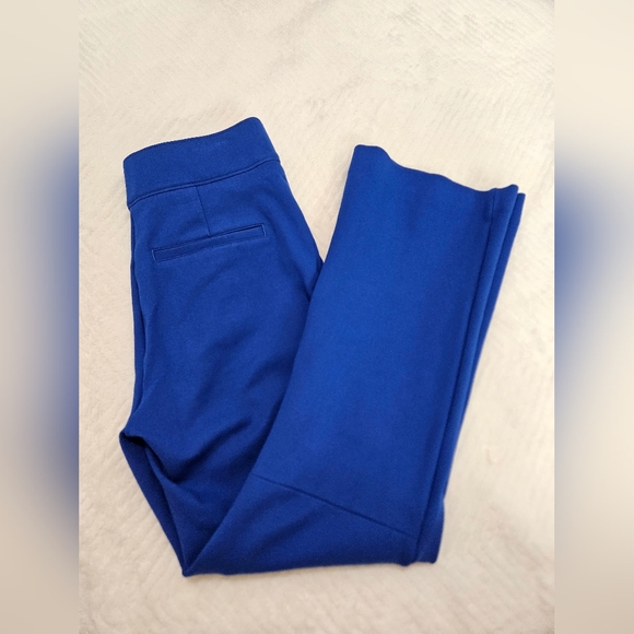 SPANX PETITE Royal Blue Perfect Ponte Kick Flare Pants - Picture 4 of 10